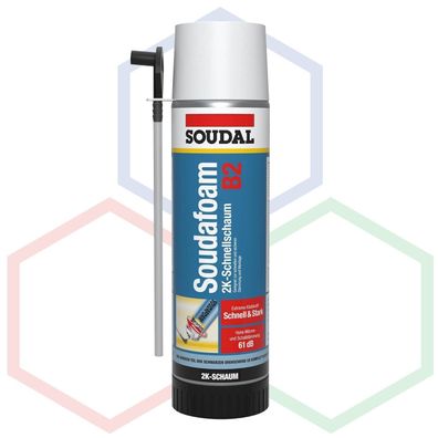 SOUDAL® - Soudafaom 2K B2 PU-Schaum Baustoffklasse B2 (MDI NEU) 400ml Dose