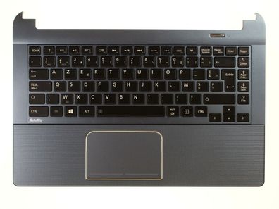 Toshiba Satellite Tastatur Gehäuse mit Tastatur Touchpad AZERTY K000137320