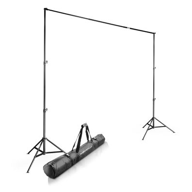 Walimex pro Hintergrundsystem XXL 190-465cm Fotohintergrund Fotostudio Stativ