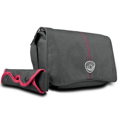 Mantona Cool Bag Kameratasche schwarz/rot