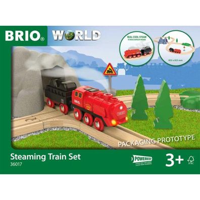 BRIO Batterie-Dampflok Set