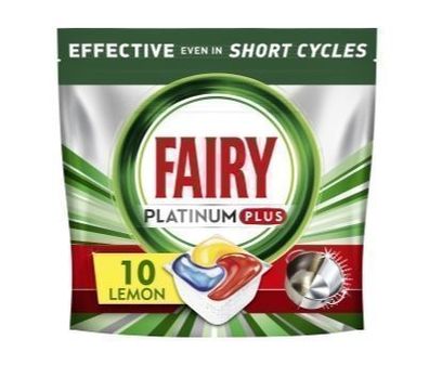 Fairy Platinum Plus Zitronen-Geschirrspülkapseln, 10 Stück