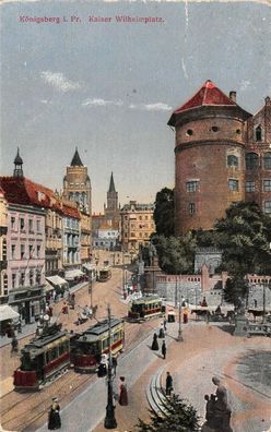 Königsberg i. Pr. Kaiser Wilhelmplatz Postkarte AK