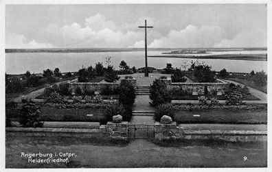 Angenburg Ostpreußen Heldenfriedhof Fotokarte