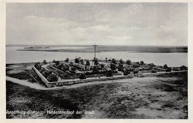 Angerburg (Ostpr.) Heldenfriedhof der Stadt Postkarte AK