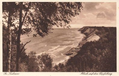 Blick auf den Zipfelberg Gr. Kuhren Ostpreußen Postkarte AK