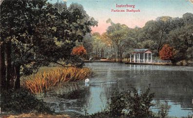 Insterburg / Tschernjachowsk Ostpreußen Stadtpark Postkarte 1916