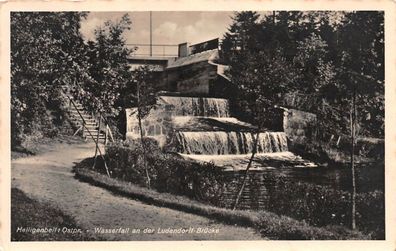 Heiligenbeil / Mamonowo Ostpreußen Wasserfall an der Ludendorff-Brücke