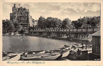 Königsberg i. Pr. Am Schlossteich Postkarte AK 1941