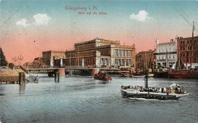 Königsberg i. Pr. Blick auf die Börse Feldpostkarte 1916