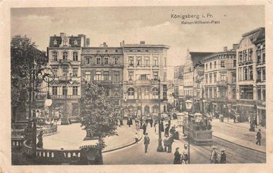 Königsberg i. Pr. Kaiser-Wilhelm-Platz Feldpostkarte AK 1916