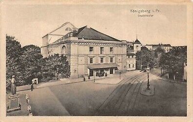 Königsberg i. Pr. Stadttheater Feldpostkarte AK 1916