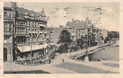 Königsberg i. Pr. Schloßteichpromenade Feldpost AK 1916