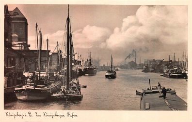 Königsberg i. Pr. Im Königsberger Hafen Postkarte AK