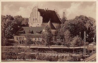 Lötzen in Masuren Schloß Lötzen Postkarte 1934