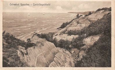 Ostseebad Rauschen Cordollingschlucht Postkarte AK