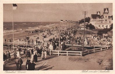 Ostseebad Cranz Blick von der Lesehalle Postkarte