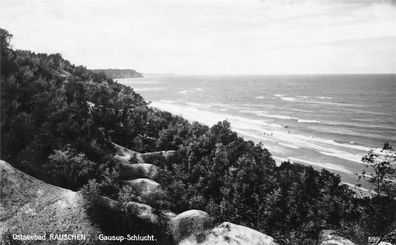 Ostseebad Rauschen Gausup-Schlucht Postkarte