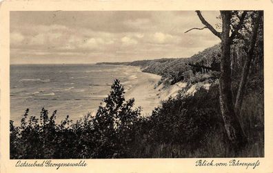 Ostseebad Georgenswalde Blick vom Bärenpass Postkarte AK 1936