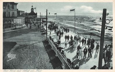 Ostseebad Cranz Korso Schloß am Meer Postkarte