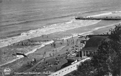 Ostseebad Rauschen Famillienbad Ostpreussen Postkarte gel. 1928