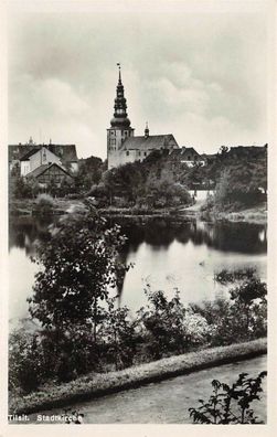 Tilsit Stadtkirche Postkarte AK