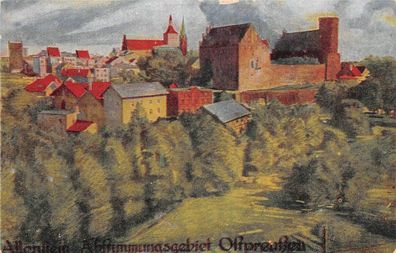 Allenstein Abstimmungsgebiet Ostpreußen Postkarte AK