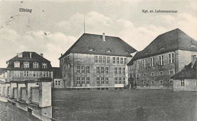 Elbing Kgl. ev. Lehrerseminar Feldpostkarte AK 1917