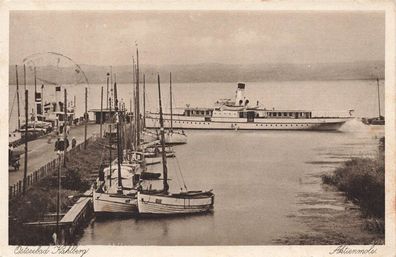 Ansicht Aktienmole in Ostseebad Kahlberg Ostpreußen Postkarte AK 1936