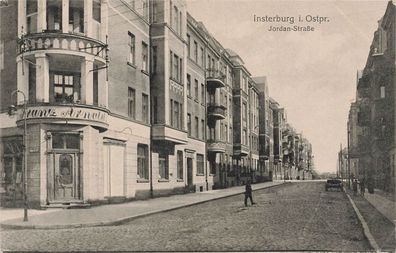 Insterburg i. Ostpr. (Tschernjachowsk) Jordan-Straße Postkarte AK 1919