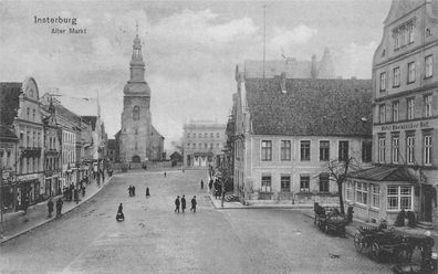 Insterburg Alter Markt Feldpost AK 1915