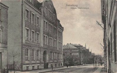 Insterburg Höhere Töchterschule Ostpreußen Postkarte 1917