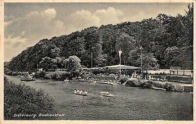 Insterburg Badeanstalt Postkarte 1942