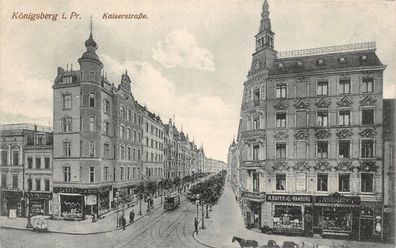 Königsberg i. Pr. Kaiserstraße Feldpostkarte AK 1915