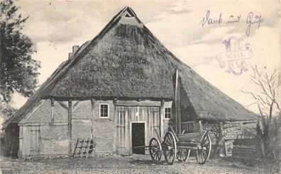 Korschen Ostpreußen Hütte Postkarte AK 1905