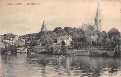 Osterode / Ostróda Ostpreußen Drewenzbucht Postkarte 1915