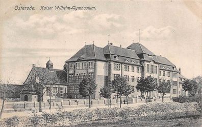 Osterode Kaiser Wilhelm-Gymnasium Ostpreußen Postkarte AK 1909