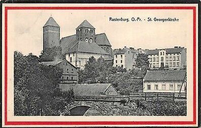 Saint Georgenkirche in Rastenburg Ostpreußen Postkarte AK 1915