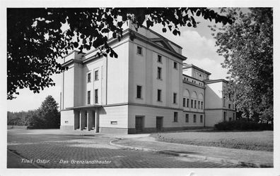 Tilsit Ostpr. Das Grenzlandtheater Postkarte 1938