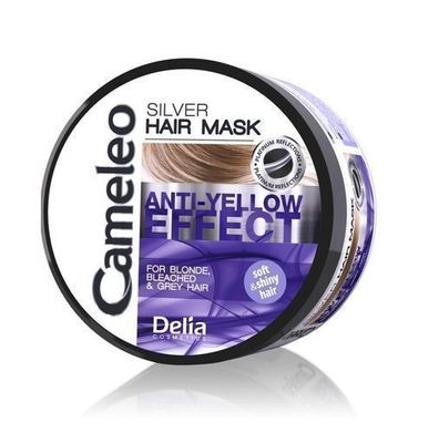 Cameleo Anti-Yellow Effekt Silber Haarmaske für blondes Haar, 200ml