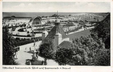 Ostseebad Swinemünde Blick auf Promenade u. Strand Feldpostkarte AK 1941