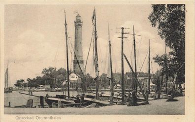 Ansicht Ostseebad Osternothafen Pommern Postkarte AK