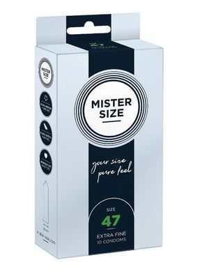 Mister Size, Prezerwatywy 47 mm, 10 sztuk