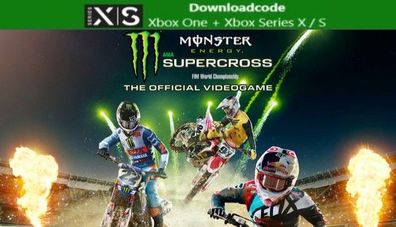 NEU für XBOX One Series X S Spiel Monster Energy Supercross Download Code Game Key