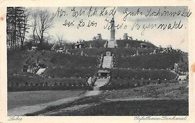 Labes Gefallenen Denkmal Postkarte 1931