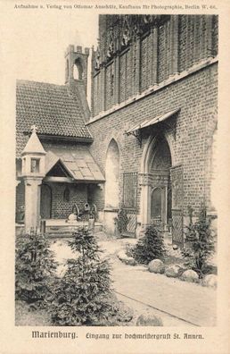 Marienburg (Ordensburg) Eingang zur St. Annen Postkarte