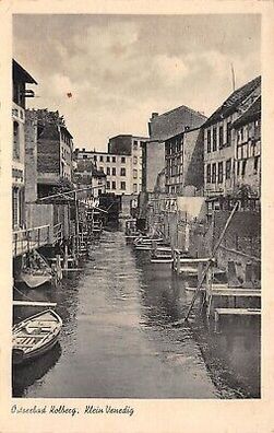 Ostseebad Kolberg Klein Venedig Postkarte AK