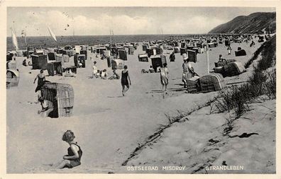 Ostseebad Misdroy (Miedzyzdroje) Strandleben Postkarte