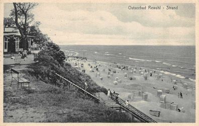 Ostseebad Rewahl Strand Postkarte AK 1930