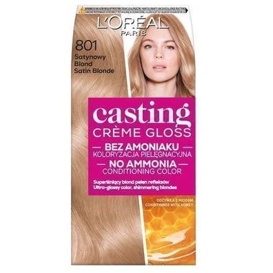 L'Oréal Casting Creme Gloss 801 Satin Blond, 48 + 72 + 60 ml